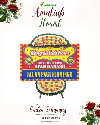 Bunga Papan Congratulation di Delegtukang